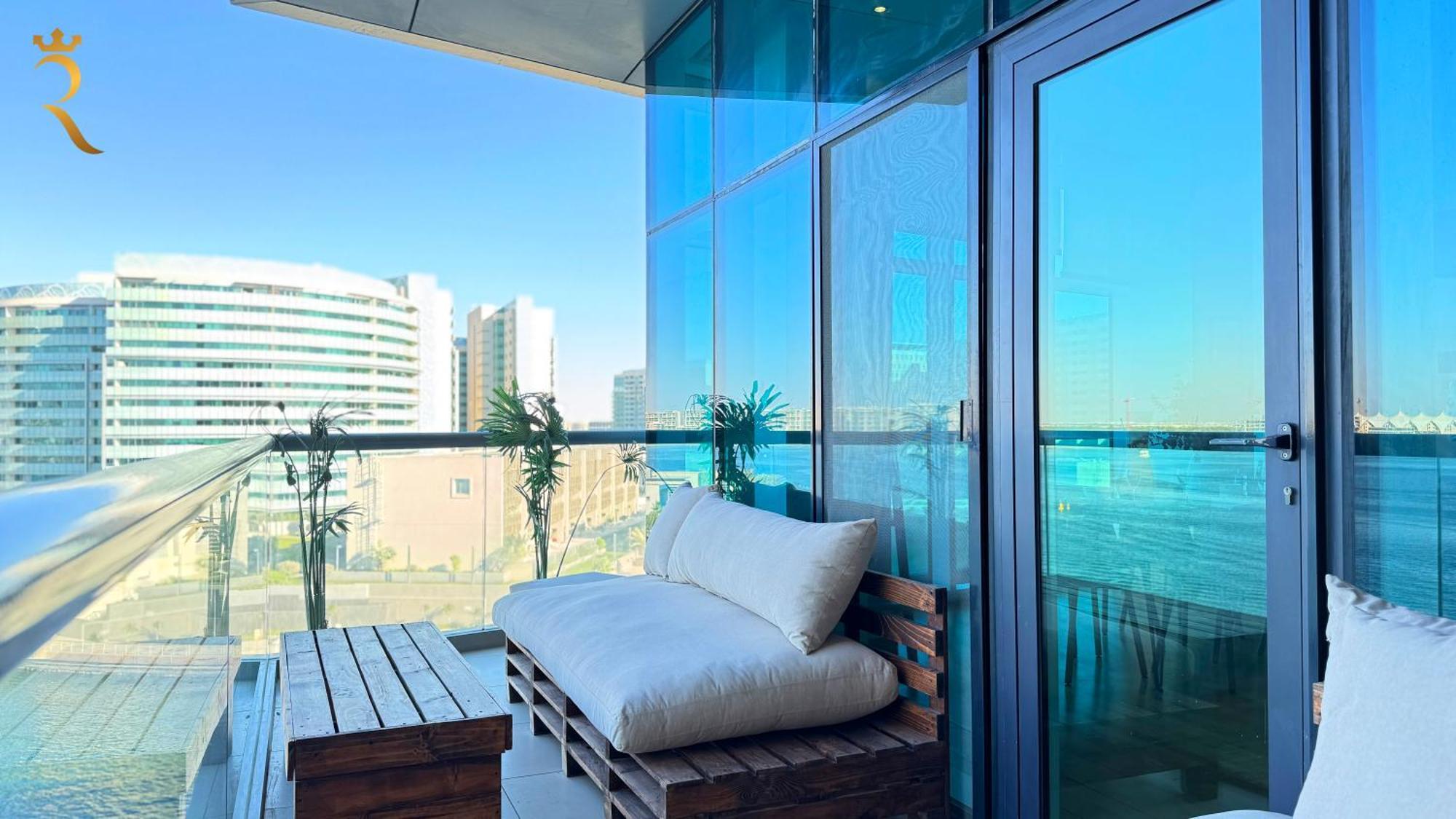 Oceanview 2br Bliss In Al Raha With Pool N Balcony