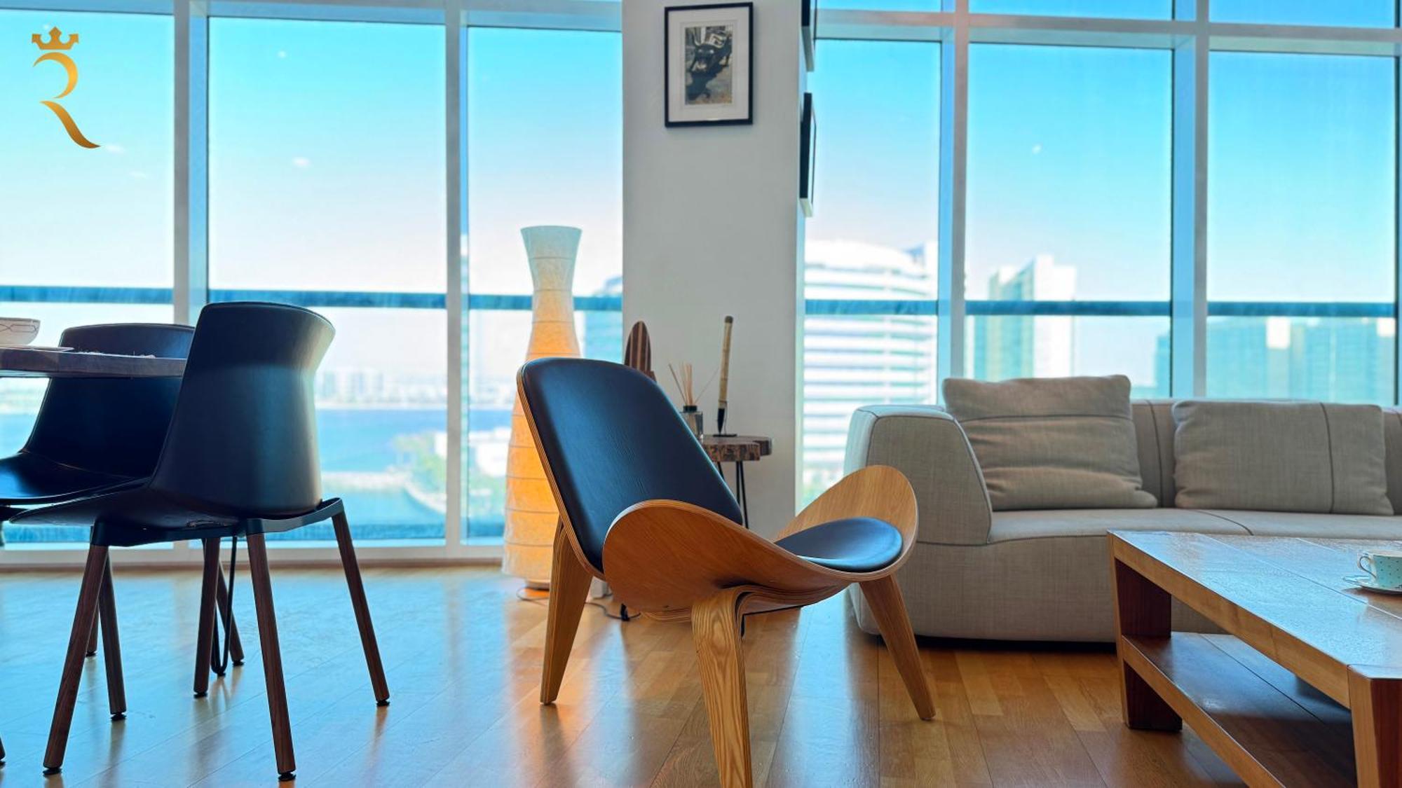 Oceanview 2br Bliss In Al Raha With Pool N Balcony *