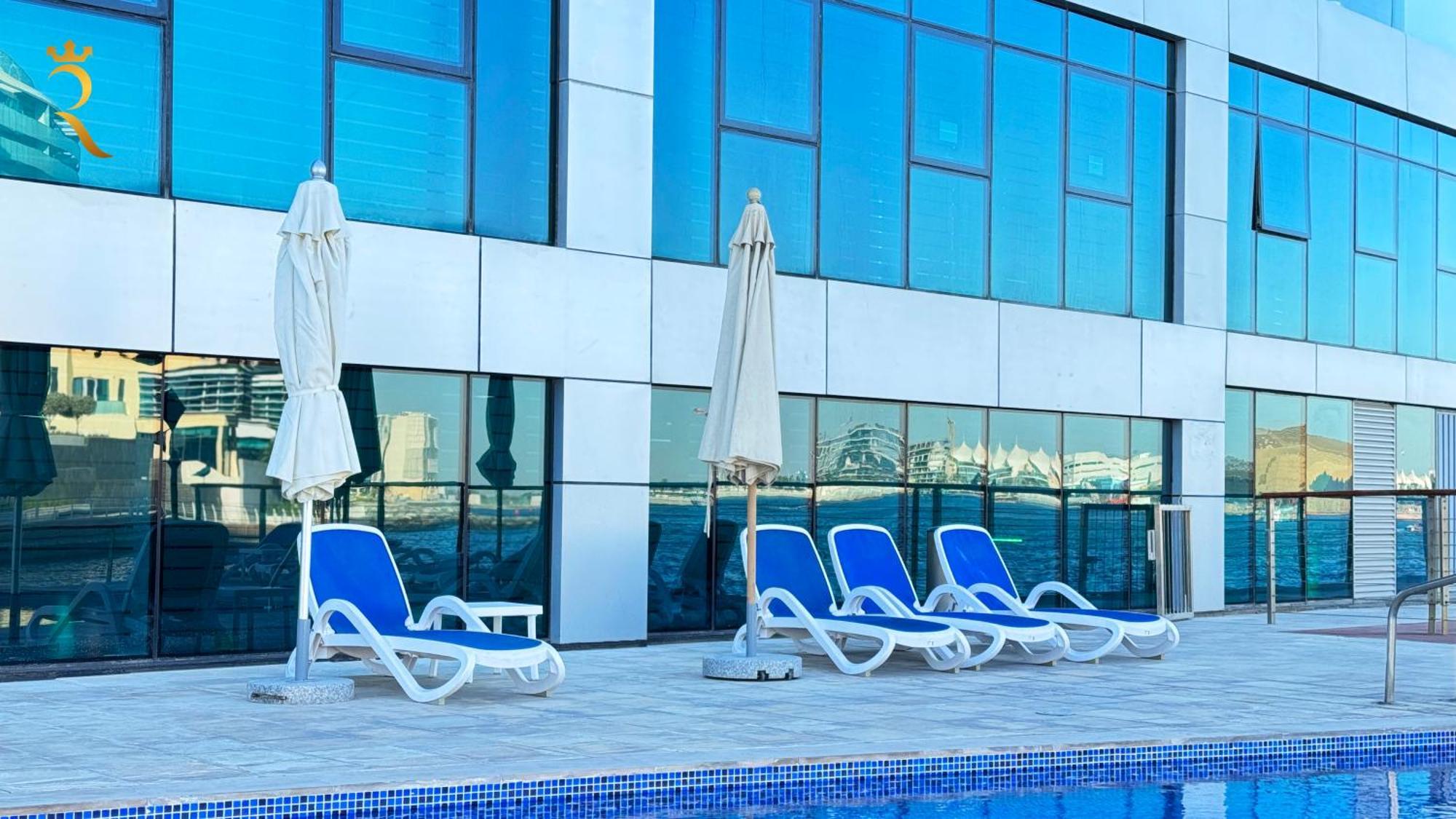 Oceanview 2br Bliss In Al Raha With Pool N Balcony